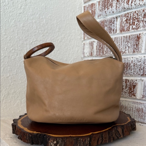 Payton James Leather Wristlet